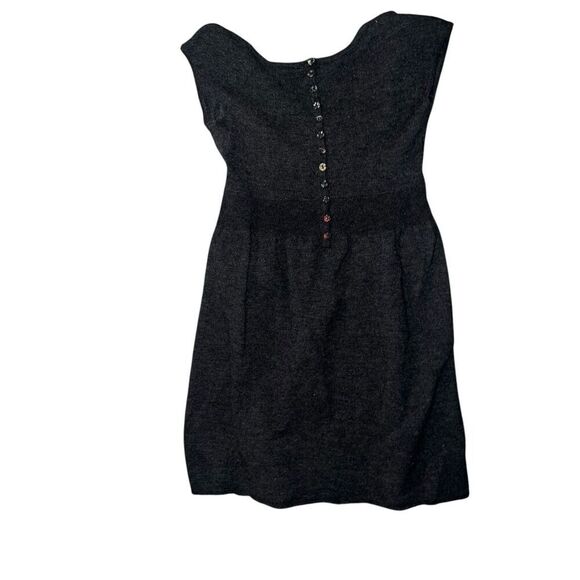 Anthropologie Moth dress sz s Sleeveless Round Neck Dark Academia Monochrome Emo - Picture 2 of 4